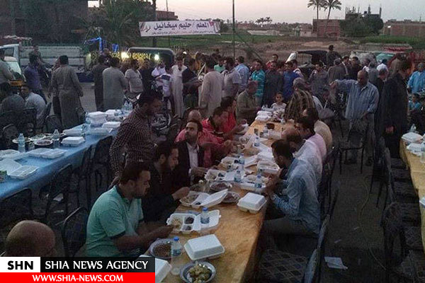 سفره‌های افطاری مسیحیان مصر در ماه مبارک رمضان+ تصاویر