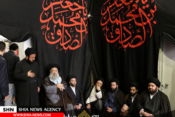 پیاده روی آیت الله وحید خراسانی در سالروز شهادت امام جعفر صادق (ع)