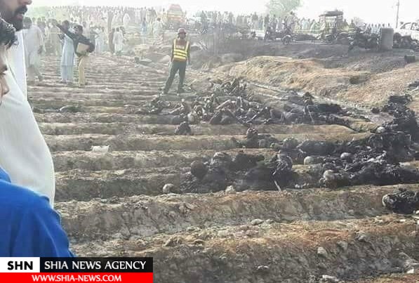 آتش‌سوزی یک تانکر سوخت در پاکستان با ۱۲۰ کشته