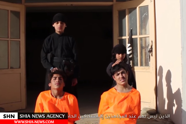 داعش به وسیله دو کودک ۵ شهروند افغانی را اعدام کرد + (تصاویر۱۸+)