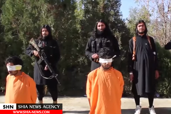 داعش به وسیله دو کودک ۵ شهروند افغانی را اعدام کرد + (تصاویر۱۸+)