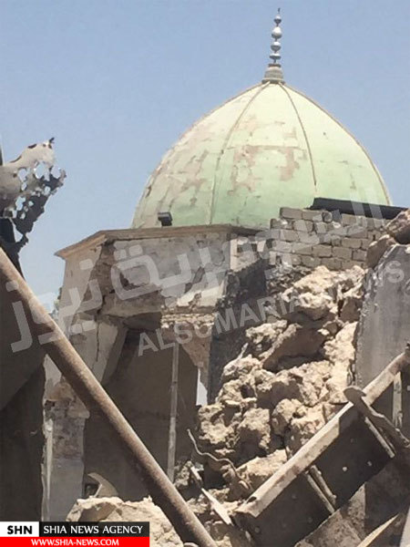تصاویر آنچه از مسجد جامع موصل باقی مانده است