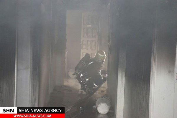 آتش سوزی در محل اقامت زائران در مکه مکرمه + تصاویر