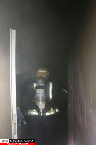 آتش سوزی در محل اقامت زائران در مکه مکرمه + تصاویر