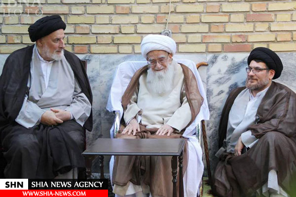 دیدار سید جعفر مرتضی با آیتالله صافی گلپایگانی دیدار سید جعفر مرتضی با آیتالله صافی گلپایگانی