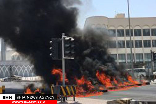 اعتراضات مردم بحرین در همبستگی با شیعیان عوامیه+ تصاویر