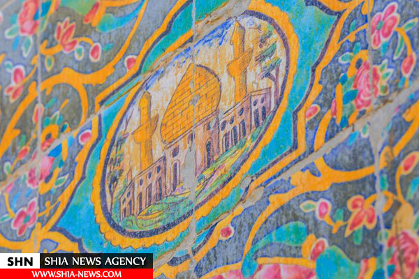 تصاویر کاشی‌کاریهای حرم امام‌ علی(ع) در شهر نجف اشرف