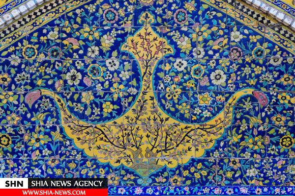 تصاویر کاشی‌کاریهای حرم امام‌ علی(ع) در شهر نجف اشرف