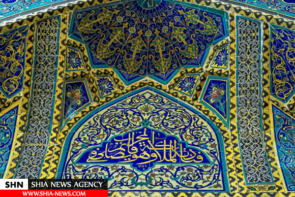 تصاویر کاشی‌کاریهای حرم امام‌ علی(ع) در شهر نجف اشرف