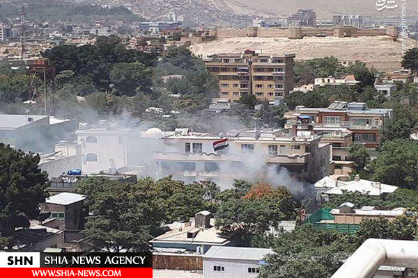 تصاویر حمله مهاجمان مسلح به سفارت عراق در کابل