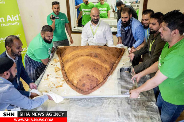 ​پخت بزرگترین سمبوسه در مسجد لندن، رکورد جهانی گینس گرفت