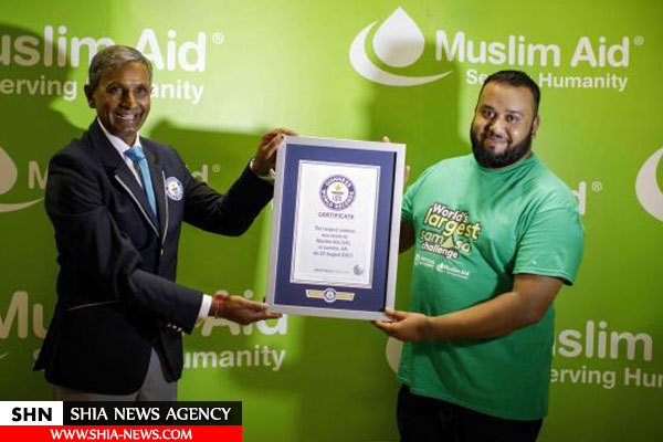 ​پخت بزرگترین سمبوسه در مسجد لندن، رکورد جهانی گینس گرفت