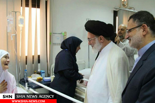 عیادت سرپرست حجاج ایرانی از زائران بیمار