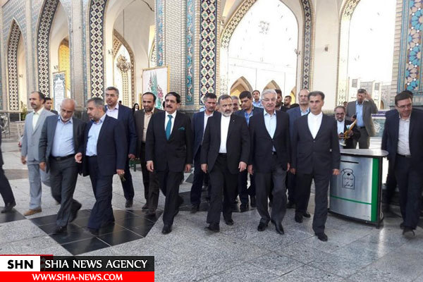 وزیر خارجه پاکستان به زیارت امام رضا(ع) رفت+ تصاویر