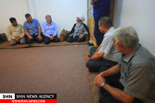 متولی حرم حضرت زینب(س) با آیت الله بشیر نجفی دیدار کرد