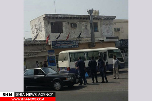حمله نیروهای آل خلیفه به نمادهای عاشورایی در شهرستان کرزکان بحرین
