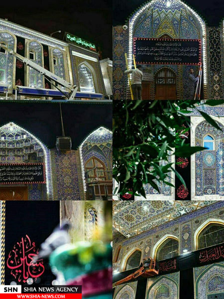 کربلای معلی سیاه پوش شد+ تصاویر