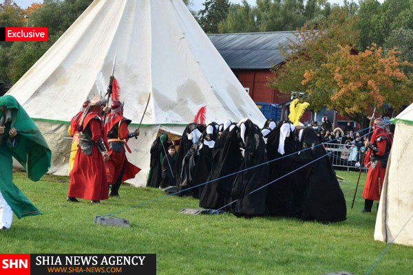 گزارس تصویری / برگزاری شبیه خوانی و عزاداری توسط شیعیان سوئد