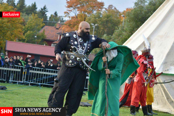 گزارس تصویری / برگزاری شبیه خوانی و عزاداری توسط شیعیان سوئد