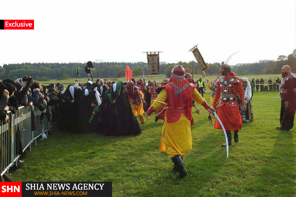 گزارس تصویری / برگزاری شبیه خوانی و عزاداری توسط شیعیان سوئد