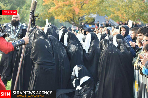 گزارس تصویری / برگزاری شبیه خوانی و عزاداری توسط شیعیان سوئد