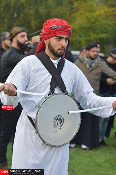 گزارس تصویری / برگزاری شبیه خوانی و عزاداری توسط شیعیان سوئد