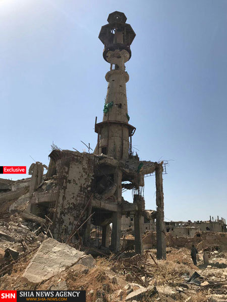 اختصاصی/ تصاویر جدید از حرم ویران شده ی حضرت سکینه سلام الله علیها در سوریه