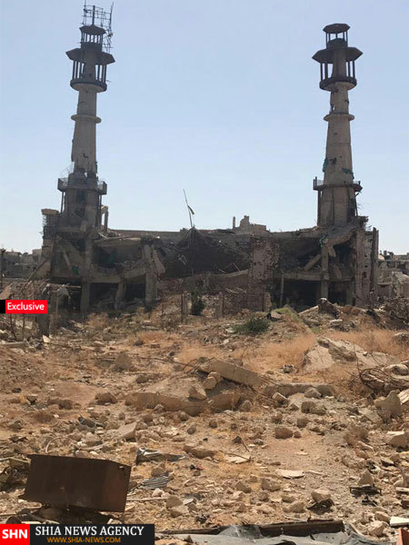 اختصاصی/ تصاویر جدید از حرم ویران شده ی حضرت سکینه سلام الله علیها در سوریه