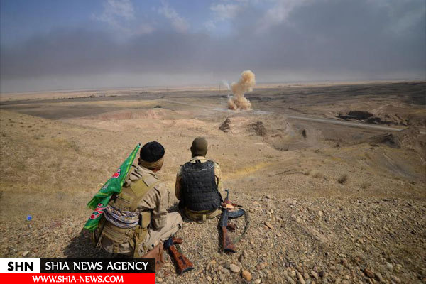 تصویری از انفجار بمب داعش در نزدیکی نیروهای مردمی عراق