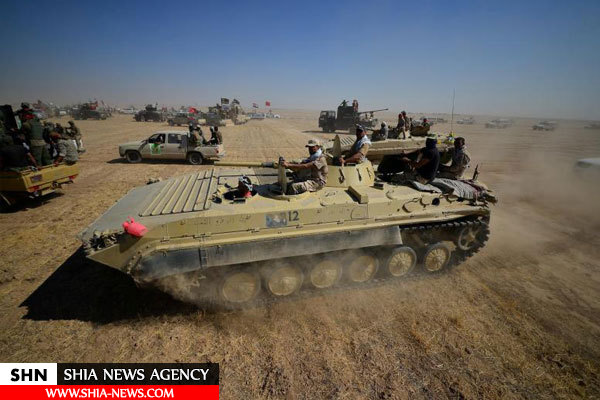 تصویری از انفجار بمب داعش در نزدیکی نیروهای مردمی عراق