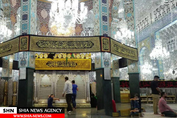 تصویر زیبا از ضریح مطهر حرم حضرت زینب (س)