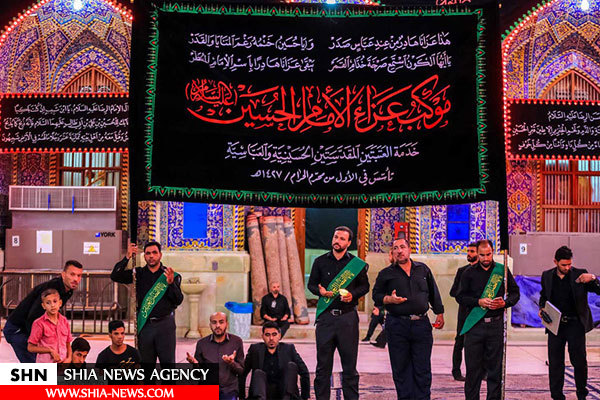 تصاویر برگزاری شب هفتم شهادت امام حسین(ع) در کربلا