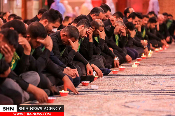 تصاویر برگزاری شب هفتم شهادت امام حسین(ع) در کربلا