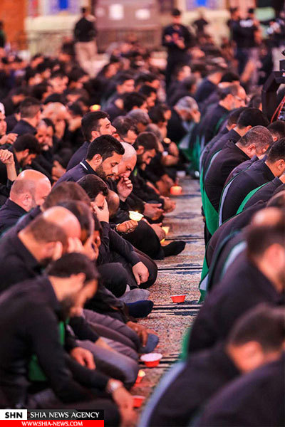 تصاویر برگزاری شب هفتم شهادت امام حسین(ع) در کربلا