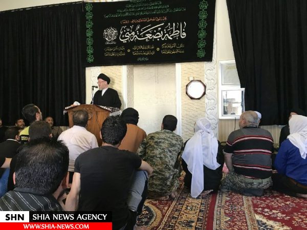 هیئتی از دفتر آیت‌الله‌حکیم در شهر های شیعه نشین نبل و الزهرا حضور یافت