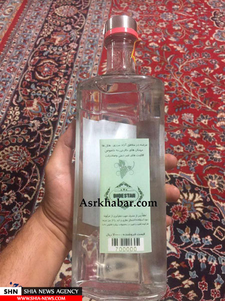 تصویر مشروب الکلی تولید ایران مخصوص غیر مسلمانان