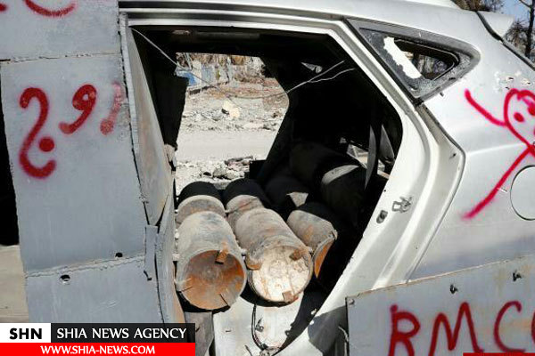 تصاویر یادگاری‌های سیاه داعش در رقه