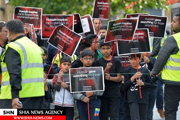عزاداری حسینی در خیابان‌های انگلیس+ تصویر