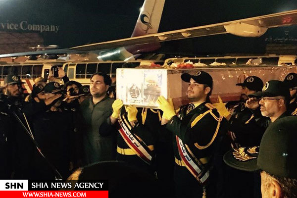 پیکر شهید حججی در میان استقبال مردم وارد تهران شد