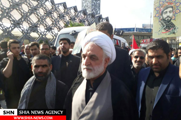 مراسم وداع با پیکر شهید حججی آغاز ‌شد+ تصاویر