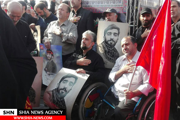 مراسم وداع با پیکر شهید حججی آغاز ‌شد+ تصاویر