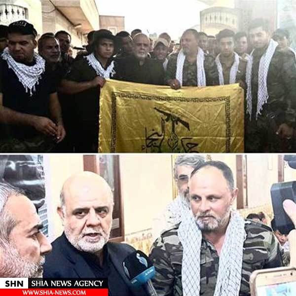 حضور سفير ايران در جمع رزمندگان نُجَباء عراق+ تصویر