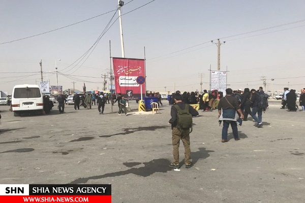 ازدحام شدید مسافران ایرانی در فرودگاه نجف