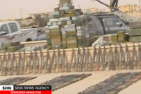 تصاویر کشف انبارهای بزرگ تسلیحاتی داعش
