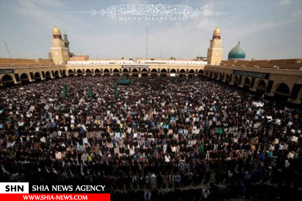 حضور میلیونی زائران اربعین در مسجد کوفه