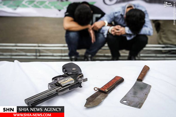 تصویر سلاح‌های کشف شده از اراذل‌ تهران