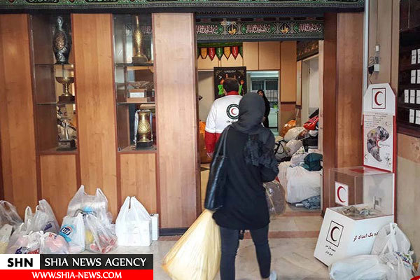 تصاویر کمک‌های مردم تهران به زلزله‌زدگان کرمانشاه