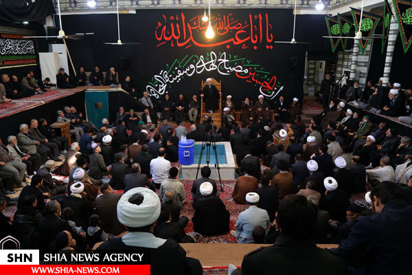 تصاویر مراسم عزاداری ۲۸ صفر در بیوت مراجع و علما