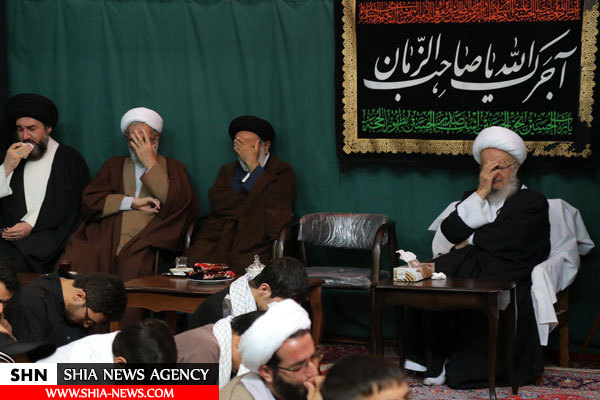 تصاویر مراسم عزاداری ۲۸ صفر در بیوت مراجع و علما