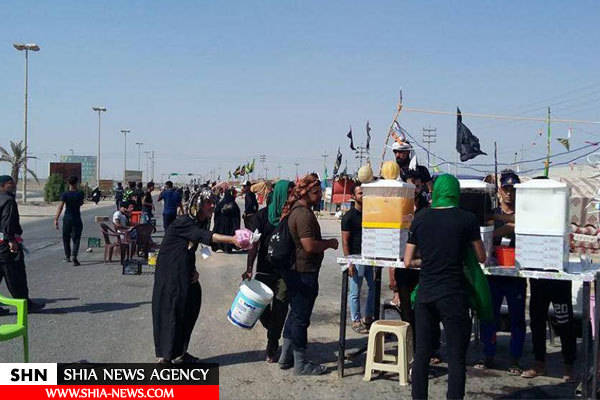 خدمات کریمانه مردم استان بصره به زائران اربعین+ تصاویر